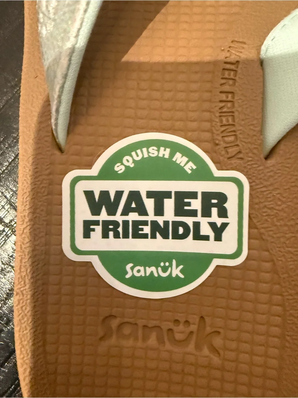 Sanuk Women’s Cosmic Shores Flip Flops Iridescent in Silver. Water Friendly - Picture 7 of 10